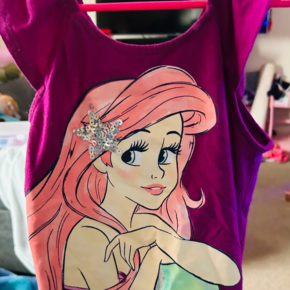 Disney Magenta Ariel Tank Top